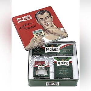 Proraso Shaving Kit for Men👨🏻In Vintage Gino Tin For All Types If Skin